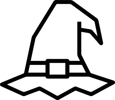 Şapka simgesi vektör çizimi