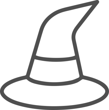 Şapka simgesi vektör çizimi