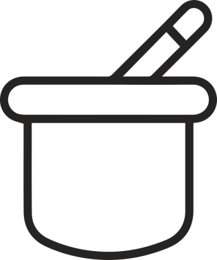 Şapka simgesi vektör çizimi