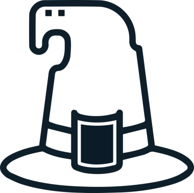 Şapka simgesi vektör çizimi