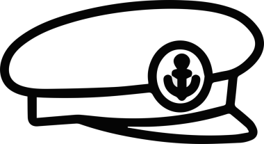 Şapka simgesi vektör çizimi