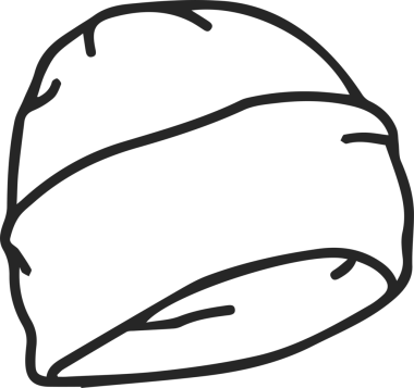 Şapka simgesi vektör çizimi