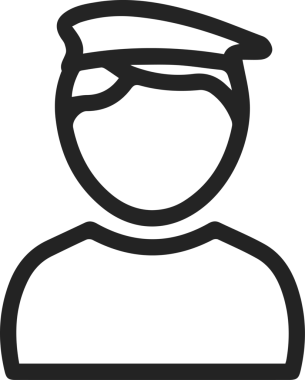 Şapka simgesi vektör çizimi