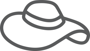 Şapka simgesi vektör çizimi