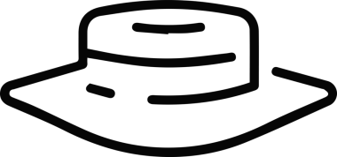 Şapka simgesi vektör çizimi