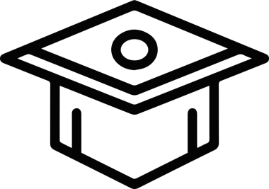 Şapka simgesi vektör çizimi