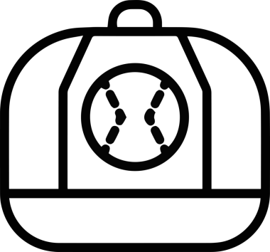 Şapka simgesi vektör çizimi