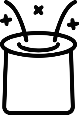 Şapka simgesi vektör çizimi