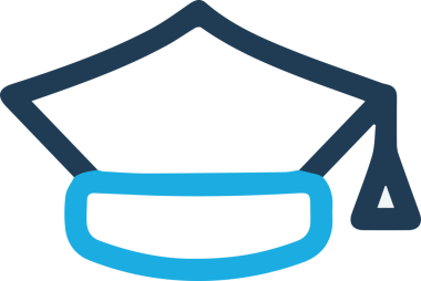 Şapka simgesi vektör çizimi