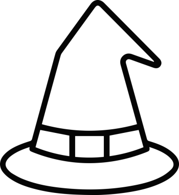 Şapka simgesi vektör çizimi