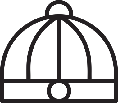 Şapka simgesi vektör çizimi