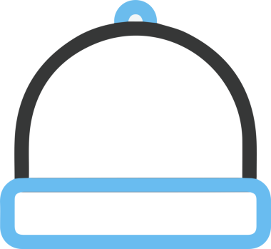 Şapka simgesi vektör çizimi