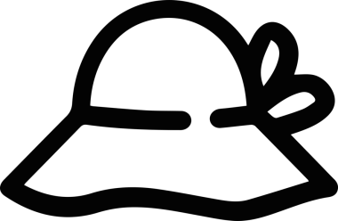 Şapka simgesi vektör çizimi