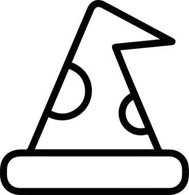 Şapka simgesi vektör çizimi