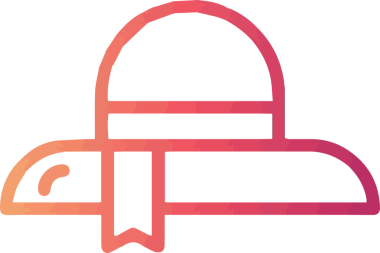 Şapka simgesi vektör çizimi