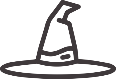 Şapka simgesi vektör çizimi