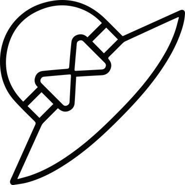 Şapka simgesi vektör çizimi