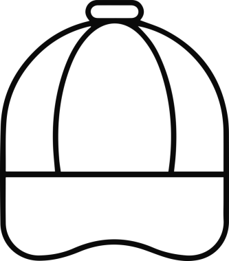 Şapka simgesi vektör çizimi