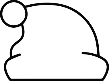 Şapka simgesi vektör çizimi