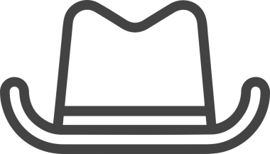 Şapka simgesi vektör çizimi