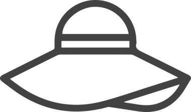 Şapka simgesi vektör çizimi