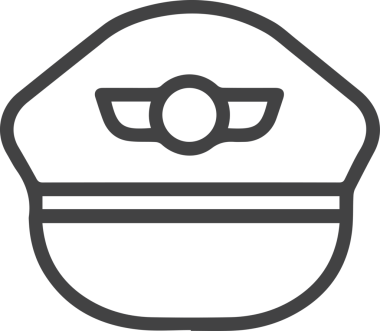 Şapka simgesi vektör çizimi