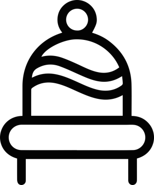 Şapka simgesi vektör çizimi