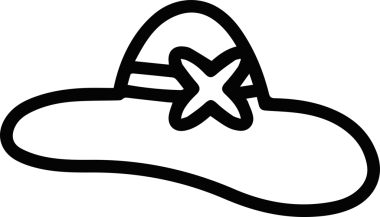 Şapka simgesi vektör çizimi