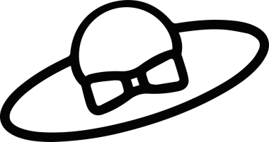 Şapka simgesi vektör çizimi