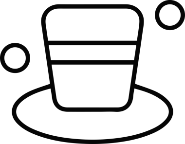 Şapka simgesi vektör çizimi