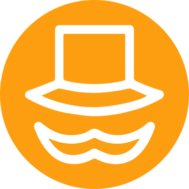 Şapka simgesi vektör çizimi