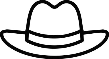 Şapka simgesi vektör çizimi