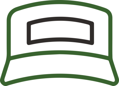 Şapka simgesi vektör çizimi