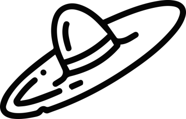 Şapka simgesi vektör çizimi