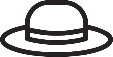 Şapka simgesi vektör çizimi