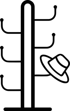 Şapka simgesi vektör çizimi