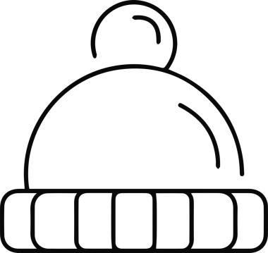 Şapka simgesi vektör çizimi