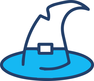 Şapka simgesi vektör çizimi