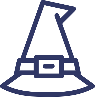 Şapka simgesi vektör çizimi