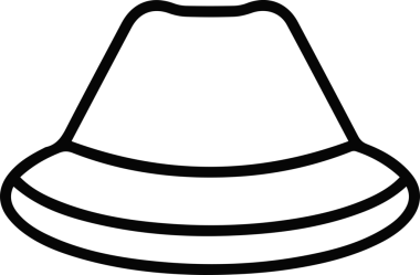 Şapka simgesi vektör çizimi