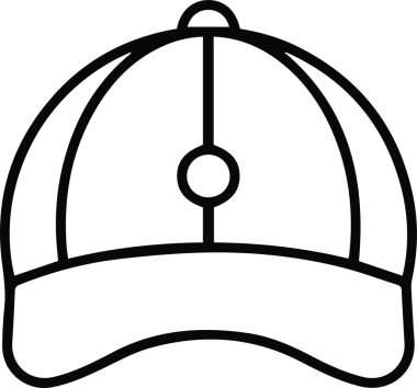 Şapka simgesi vektör çizimi