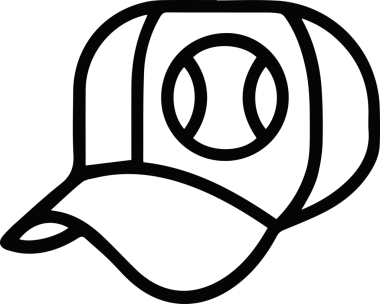 Şapka simgesi vektör çizimi