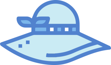 Şapka simgesi vektör çizimi