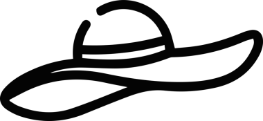 Şapka simgesi vektör çizimi