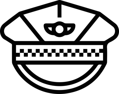 Şapka simgesi vektör çizimi