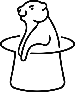 Şapka simgesi vektör çizimi