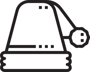 Şapka simgesi vektör çizimi