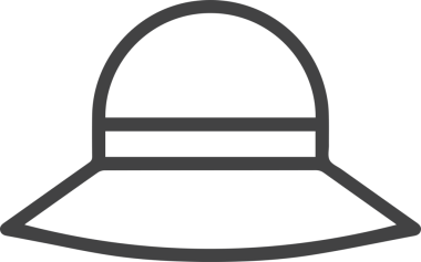 Şapka simgesi vektör çizimi