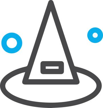 Şapka simgesi vektör çizimi