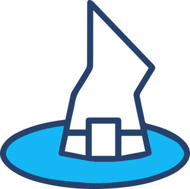 Şapka simgesi vektör çizimi